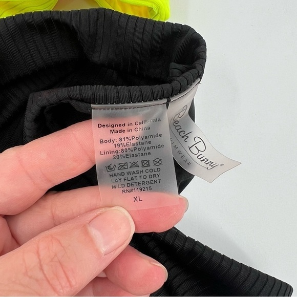 Beach Bunny Nina Full One Piece in Pink Yellow Black Size XL - Picture 12 of 13